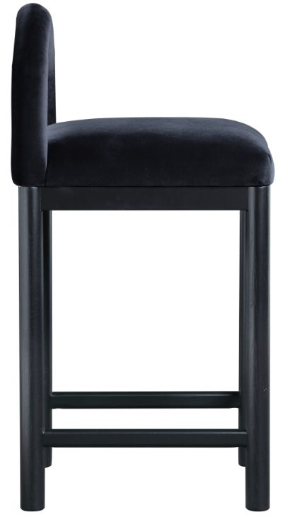 Meridian Furniture Conrad Black Upholstered Counter Stool-2
