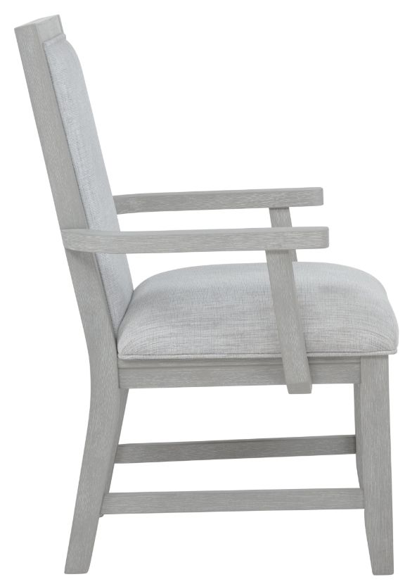 New Classic® Home Furnishings Fiona Mist Gray Dining Arm Chair-3