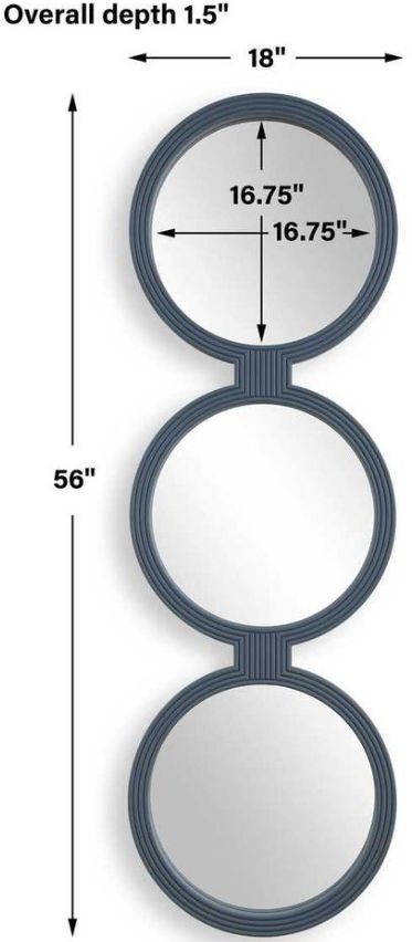 Uttermost® Going In Circles Blue Grey Mirror-2