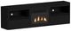 Elements International Rosalie Black 82" TV Console with Fireplace Insert -0