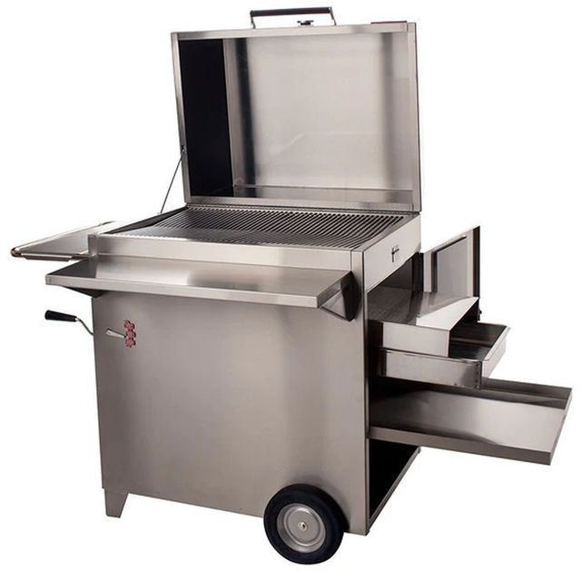 Hasty Bake Legacy 30" Stainless Steel Charcoal Freestanding Grill -2