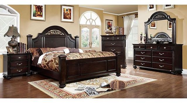 Furniture of America® Syracuse Dark Walnut California King Bed-2