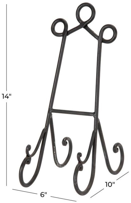 Deco Marche Black Scroll Display Easel-2