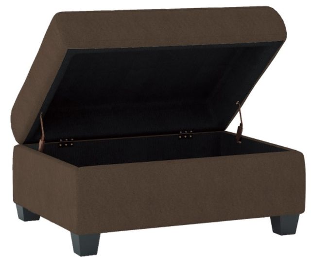 Mazin Furniture Maston Chocolate Storage Ottoman-2