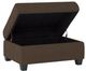 Mazin Furniture Maston Chocolate Storage Ottoman-2