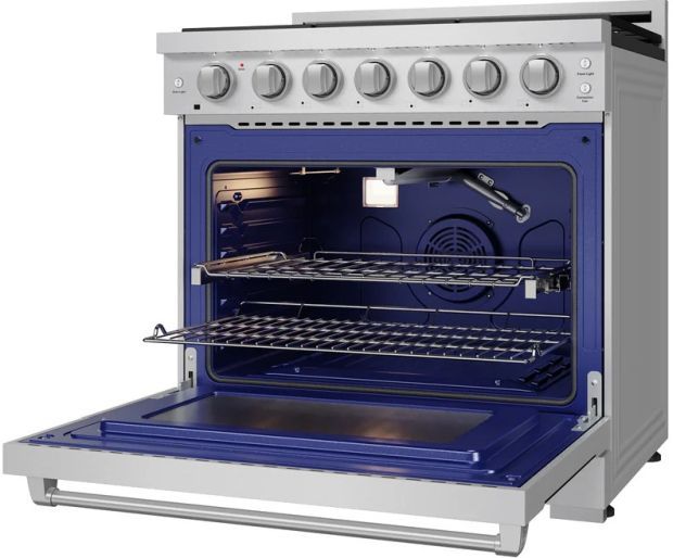 Thor Kitchen® Gordon Ramsay 36" Stainless Steel Freestanding Pro Style Gas Range-3