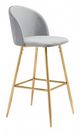 Zuo® Cozy Gray Bar Chair-0