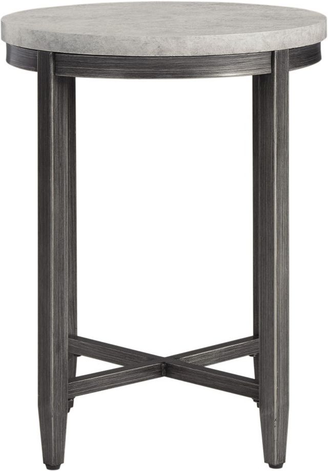 Signature Design by Ashley® Shybourne Light Gray Round End Table-1