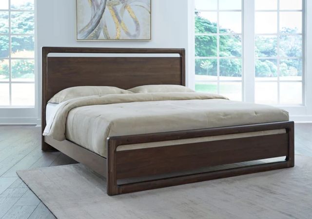 Modus Furniture Sol Brown Spice Queen Platform Bed-1