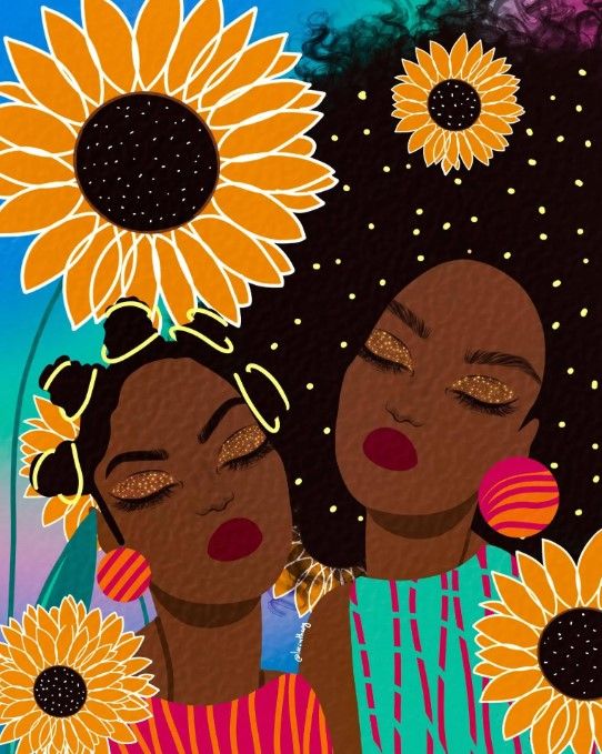 Classy Art Sunflower Women by Lorintheory Wall Art-0