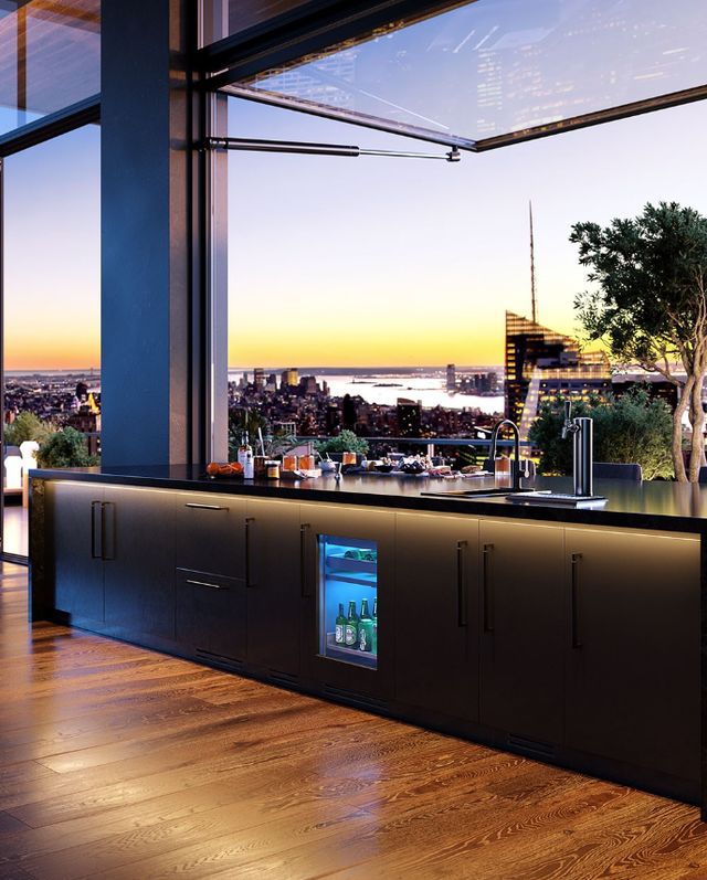 Perlick® G5 Shallow ADA 24" 3.1 Cu. Ft. Panel Ready Built-In Glass Door Beverage Center-3