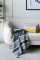 A & B Home Gregory Black/White Throw Blanket-4