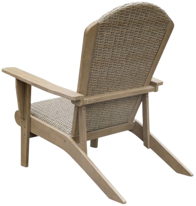 Signature Design by Ashley® Bradstreet Bay Beige Woven Outdoor Adirondack Chair-3