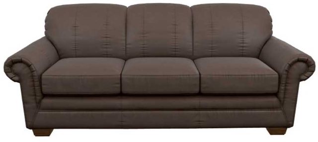 La-Z-Boy® Mackenzie Cognac Leather Queen Sleeper Sofa-1