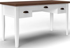 Legends Home Hampton Barnwood/Jasmin White Writing Desk