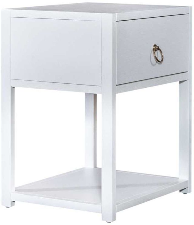Liberty Furniture East End Wirebrushed White End Table-0