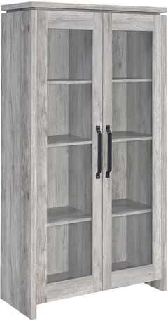 Coaster® Alejo Grey Driftwood 2-Door Tall Cabinet