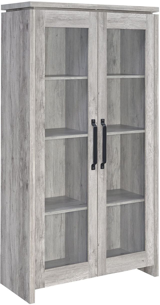 Coaster® Alejo Grey Driftwood 2-Door Tall Cabinet | Jay's Furniture ...