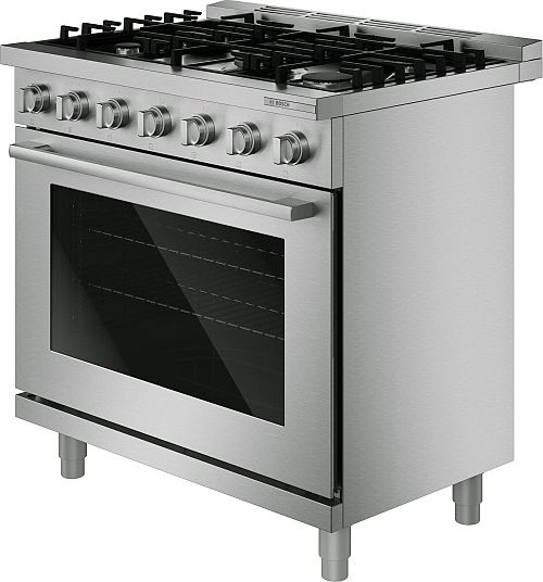 Bosch® 500 Series 36” Stainless Steel Pro Style Gas Range-3