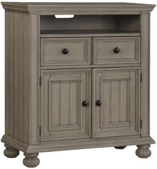 Winners Only® Barnwell Khaki Gray TV Chest-0