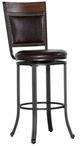 Powell® Franklin Dark Brown/Gray Swivel Bar Stool-0