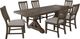 Elements International Yellowstone 7-Piece Gray/Medium Brown Dining Set-0