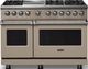 Viking® 5 Series 48" Nantucket Pro Style Dual Fuel (NG) Range with Polished Chrome Trim-0