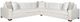 Century® Century Home Elegance 2-Piece White Sectional-0