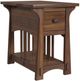 A-America® Eldora Saddle Brown Side Table-0