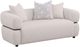 Coaster® Jeanette 3-Piece Beige Upholstered Round Arm Sofa Set-3
