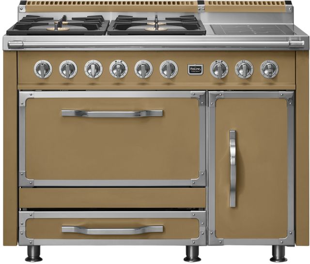Vikings Tuscany 48" Golden Hour Pro Style Dual Fuel Range with 2 Induction-0