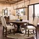 Furniture of America® Julia Light Oak Round Dining Table-2