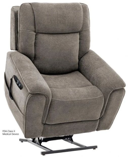 Mega Motion® Trio Mezzo Trento Ash Power Lift Recliner with Adjustable Headrest-0