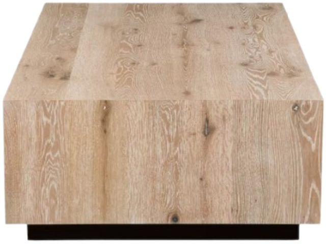 Bassett® Furniture Cascade Boardwalk Oak Rectangle Cocktail Table-2