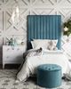 TOV Furniture Queen Sea Blue Velvet Storage Ottoman-3