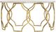 Hooker® Furniture Melange Corrina White Onyx Cocktail Table with Gold Leaf Base-0