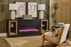 aspenhome® Chelsea Black 82" Fireplace Console-1