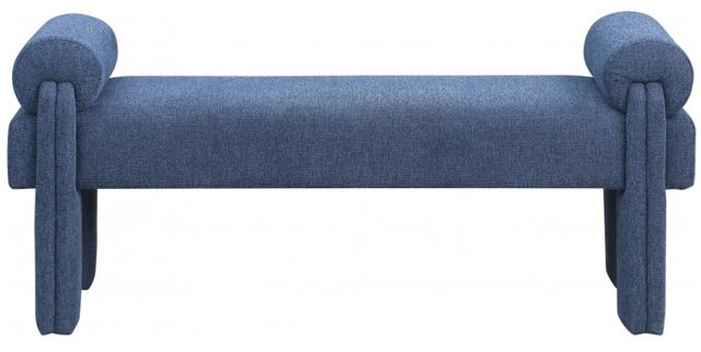 Meridian Furniture Stefano Navy Bench-1