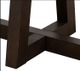 Armen Living Elodie Gray Rectangular Dining Table with Dark Brown Base-4