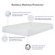 Protect-A-Bed® Naturals Bamboo White Queen Mattress Protector-2