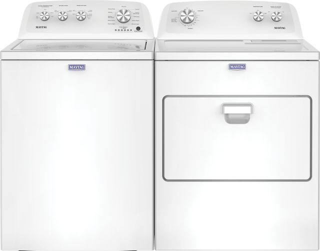 Maytag® White Top Load Washer & Electric Dryer Laundry Pair-0