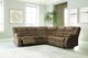 Signature Design by Ashley® Partymate 2-Piece Brindle Manual Reclining L-Shape Sectional-2