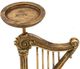 A & B Home 2-Piece Antique Gold Harp Candle Holder Set-2
