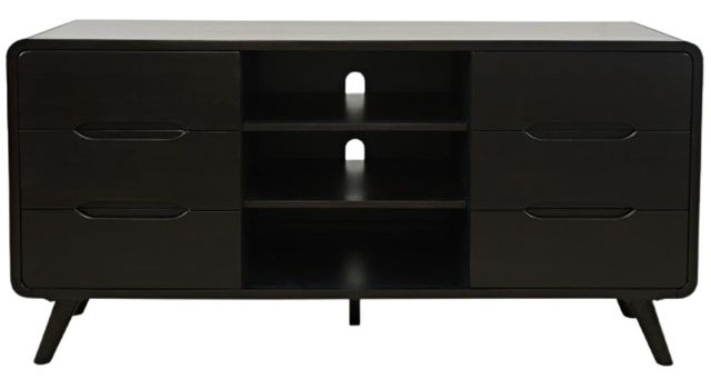Jofran Inc. Marlowe Black Media Console-3