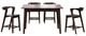 Furniture of America® Croglio 5-Piece Rich Walnut Counter Table Set-0