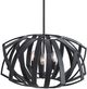 Uttermost® Thales Black Geometric Pendant Light-4