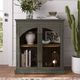 Jofran Inc. Archdale Gray 2-Door Gothic Arch Accent Cabinet-1