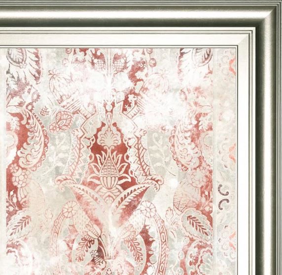 Classy Art Red World Traveler Textile IV by June Erica Vess Wall Art-1