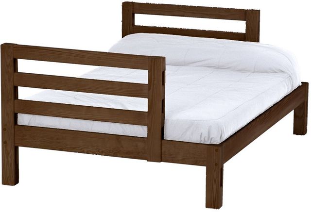 Crate Designs™ Furniture Brindle Full XL Ladder End Lower Cutaway Youth Bunk Bed-0