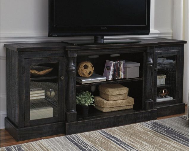 Signature Design by Ashley® Mallacar Black 75" TV Stand-3